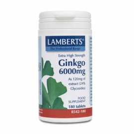LAMBERTS GINKGO BILOBA EXTRACT 6000MG 180TABS