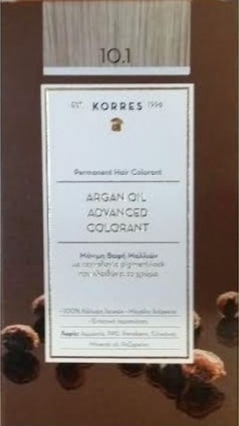 KORRES ARGAN OIL 10.1 ΜΟΝΙΜΗ ΒΑΦΗ ΞΑΝΘΟ ΠΛΑΤΙΝΑΣ Σ