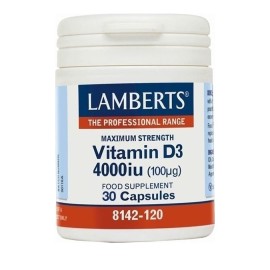 LAMBERTS VITAMIN D3 4000IU 30CAPS