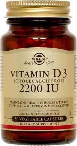 SOLGAR VITAMIN D3 2200 50VCAPS