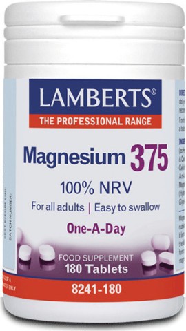 LAMBERTS MAGNESIUM 375MG 180TABS