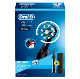 ORAL-B PRO 2 2500LACK EDITION ΗΛΕΚΤΡΙΚΗ ΟΔΟΝΤΟΒΟΥΡ
