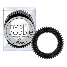 Invisibobble Slim True Black Λαστιχάκια Μαλλιών Μα