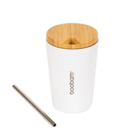 Boobam Boobamcup White Ποτήρι Θερμός Λευκό 350ml