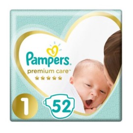 Pampers Premium Care Νo1 2-5kg Πάνες Με Αυτοκόλλητ