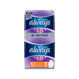 Always Platinum Ultra Normal Σερβιέτες με Φτερά 2X