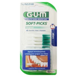 GUM Soft Picks 634 Large Fluoride + Πρακτική Θήκη