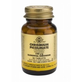 SOLGAR CHROMIUM PICOLINATE 100MG 90TAB