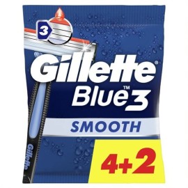 Gillette Blue 3 Ξυραφάκια μιας Χρήσης 4+2τμχ Δώρο