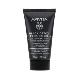 Apivita Black Detox Cleansing Jelly Face & Eyes Μα
