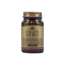 SOLGAR FOLATE (AS METAFOLIN) 400MG 50TABS