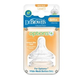 Dr. Browns Options+ Θηλή Σιλικόνης Με Φαρδύ Λαιμό