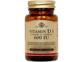 SOLGAR D-3 600 IU 60CAPS