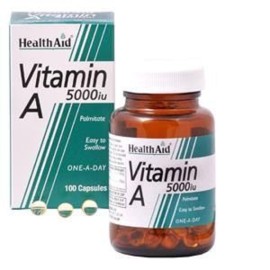 HEALTH AID VITAMIN A 5000IU CAPSULES 100S