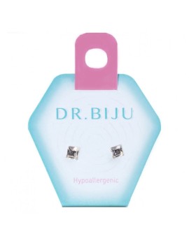 Dr Biju Square Crystal 4,0 mm Yποαλλεργικά Σκουλαρ