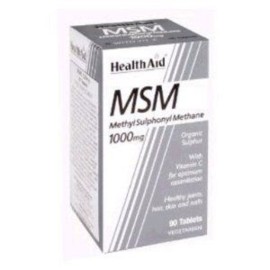 HEALTH AID MSM 1000MG VEGETARIAN TABLETS 90S