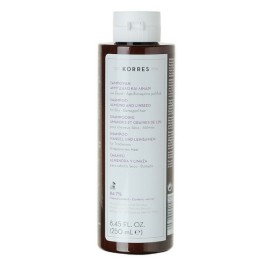 KORRES Σαμπουάν Με Αμύγδαλο & Λινάρι για Ξηρά Αφυδ