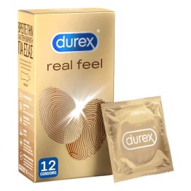 Durex Real Feel Προφυλακτικά Πολύ Λεπτά Χωρίς Λάτε