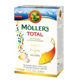 Ωμεγα 3 Βιταμίνες και Μέταλλα Mollers Total Tabs 2