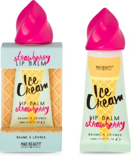 Mad Beauty Ice Cream Lip Balm Strawberry Ενυδατικό