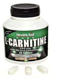 HEALTH AID L-CARNITINE 550MG TABLETS 30S