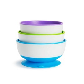 Munchkin Stay-Put Suction Bowls Μπωλ Φαγητού Με Βε