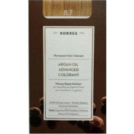 KORRES ARGAN OIL 8.7 ΜΟΝΙΜΗ ΒΑΦΗ ΚΑΡΑΜΕΛΑ 50ML