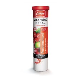 Lanes Vitamin C 1000mg Cranberry Συμπλήρωμα Διατρο