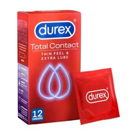 Durex Total Contact Προφυλακτικά Πολύ Λεπτά 12 Τεμ