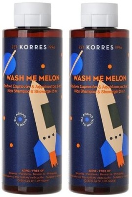 KORRES SET WASH ME MELON ΠΑΙΔΙΚΟ ΣΑΜΠΟΥΑΝ & ΑΦ