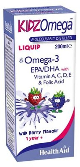 HEALTH AID KIDZ OMEGA -LIQUID -WILDBERRY 200ML