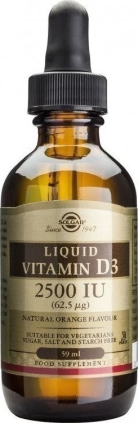 SOLGAR VITAMIN D3 2500 IU LIQUID 59ml