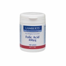 LAMBERTS FOLIC ACID 400MCG 100TABS