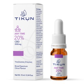 Tikun Any Time 2000mg 20% CBD Citrus Έλαιο Κάνναβη