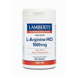 LAMBERTS L-ARGININE HCI 1000MG 90CAPS