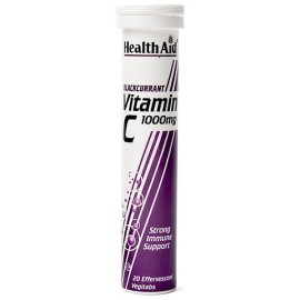 HEALTH AID VITAMIN C 1000MG - BLACKCURRANT 20TABS