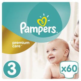 PAMPERS PREMIUM CARE 3 JUMBO (5-9KG) 60TMX