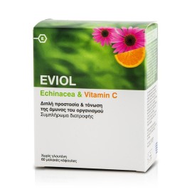 Eviol Echinacea & Vitamin C 60 Μαλακές Κάψουλες