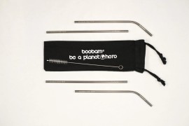 Boobam Boobamstraw Metal Silver Μεταλικά Καλαμάκια