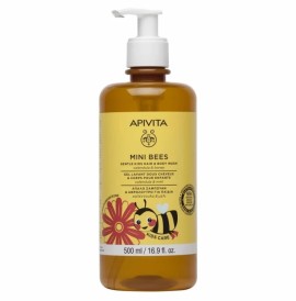 Apivita Mini Bees Kids Hair & Body Wash Απαλό Σαμπ