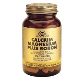SOLGAR CALCIUM MAGNESIUM BORON 100TABS