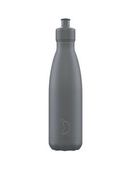 Chillys Sports Bottle Grey Μπουκάλι Θερμός Με Πώμα