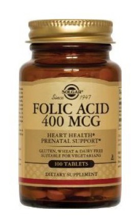 SOLGAR FOLIC ACID 400ΜG TABS 100S