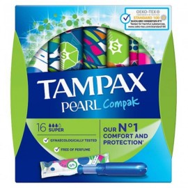 Tampx Pearl Compak Super Ταμπόν με Απλκατέρ για Αυ
