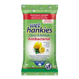 WET HANKIES ANTIBACTERIAL CLEAN & REFRESH 15 ΤΕΜΑΧ