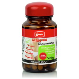 Lanes Kcaligram Glucomannan 500mg 60 κάψουλες