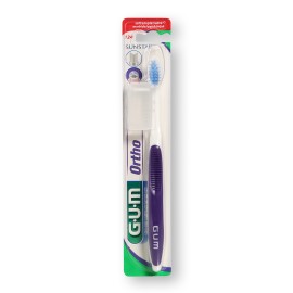 GUM ORTHO BRUSH ΕΙΔΙΚΗ ΟΔΟΝΤΟΒΟΥΡΤΣΑ ΓΙΑ ΟΡΘΟΔΟΝΤΙ