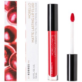 Korres Morello Matte Lasting Lip Fluid 53 Red Velv