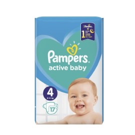 Pampers Active Baby Πάνες Μέγεθος 4 (9-14kg) 17 Τε