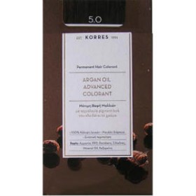 KORRES ARGAN OIL 5.0 ΜΟΝΙΜΗ ΒΑΦΗ ΚΑΣΤΑΝΟ ΑΝΟΙΧΤΟ 50ML